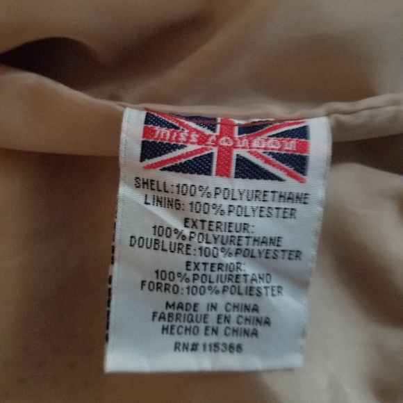 Women's Tan Color Faux Leather Jacket - Picture 12 of 13